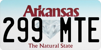 AR license plate 299MTE