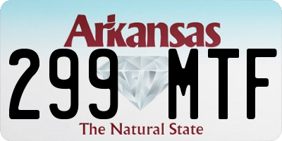 AR license plate 299MTF