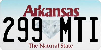 AR license plate 299MTI