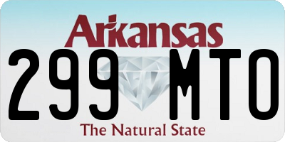 AR license plate 299MTO