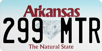 AR license plate 299MTR