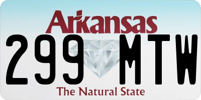 AR license plate 299MTW