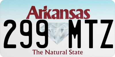 AR license plate 299MTZ