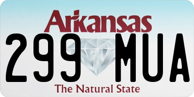 AR license plate 299MUA