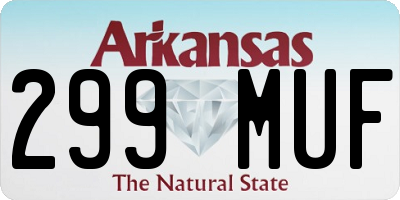 AR license plate 299MUF