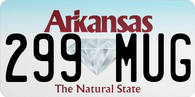 AR license plate 299MUG
