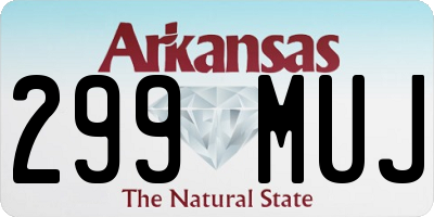 AR license plate 299MUJ