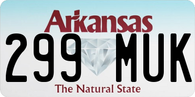 AR license plate 299MUK