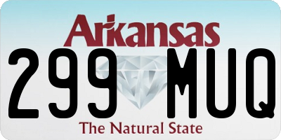 AR license plate 299MUQ