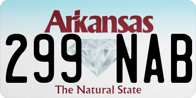 AR license plate 299NAB