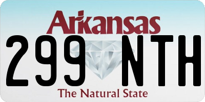 AR license plate 299NTH