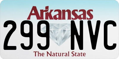 AR license plate 299NVC