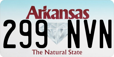 AR license plate 299NVN