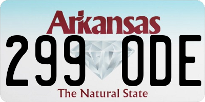AR license plate 299ODE