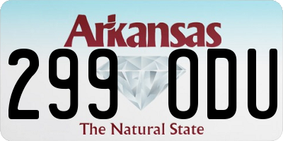 AR license plate 299ODU