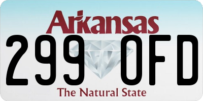 AR license plate 299OFD
