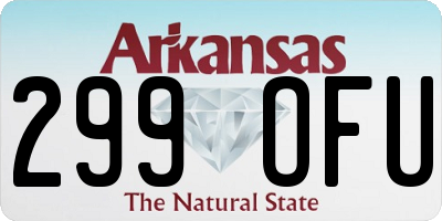 AR license plate 299OFU
