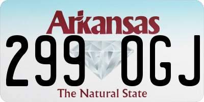 AR license plate 299OGJ