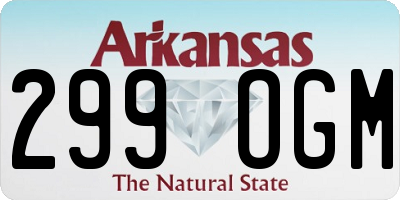 AR license plate 299OGM