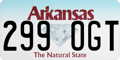 AR license plate 299OGT