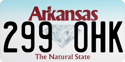 AR license plate 299OHK