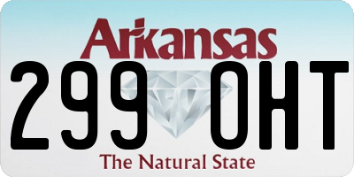AR license plate 299OHT