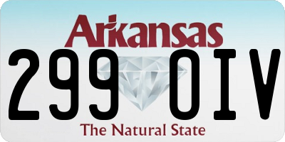 AR license plate 299OIV