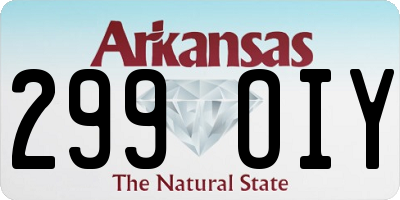 AR license plate 299OIY