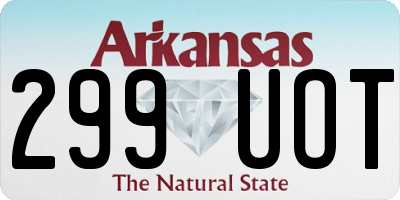 AR license plate 299UOT