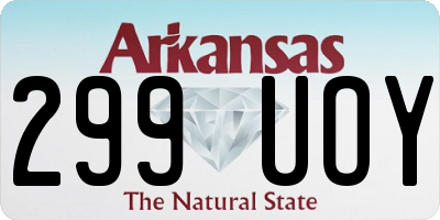 AR license plate 299UOY