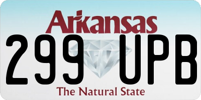 AR license plate 299UPB