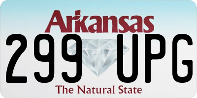 AR license plate 299UPG