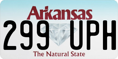 AR license plate 299UPH