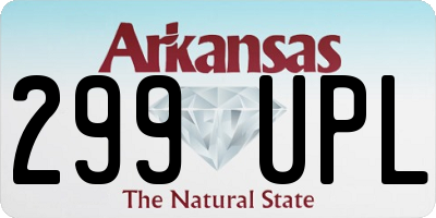 AR license plate 299UPL