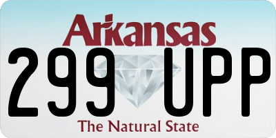AR license plate 299UPP