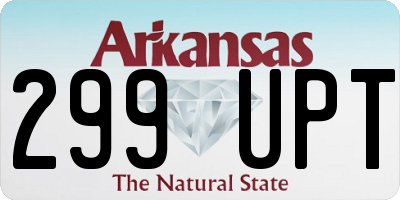 AR license plate 299UPT