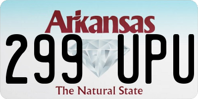 AR license plate 299UPU