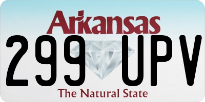 AR license plate 299UPV
