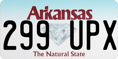 AR license plate 299UPX