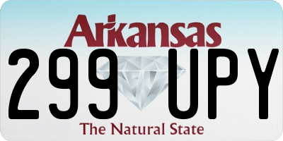 AR license plate 299UPY