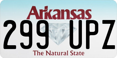 AR license plate 299UPZ