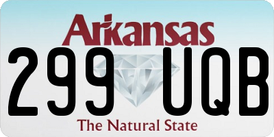 AR license plate 299UQB