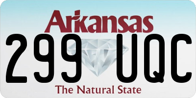 AR license plate 299UQC