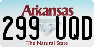 AR license plate 299UQD