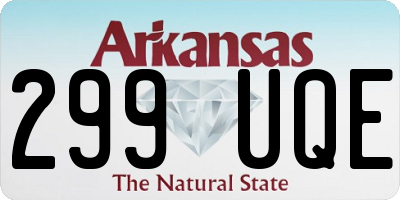 AR license plate 299UQE