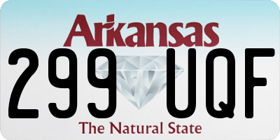 AR license plate 299UQF