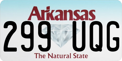 AR license plate 299UQG