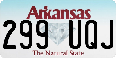 AR license plate 299UQJ