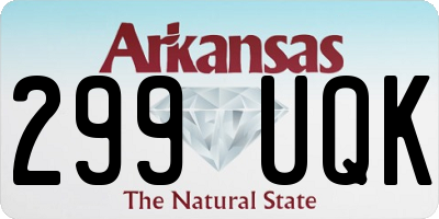 AR license plate 299UQK