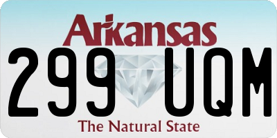 AR license plate 299UQM